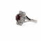Bague 53 Bague marguerite en or blanc 18 carats rubis et diamants 58 Facettes Bague marguerite en or blanc 18 carats, rubis et diamants