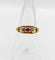 Bague 52.5 Art déco - Bague jarretière en or 18k avec rubis synthétique et diamants 58 Facettes A07035