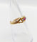 Bague 52.5 Art déco - Bague jarretière en or 18k avec rubis synthétique et diamants 58 Facettes A07035