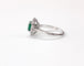 Bague 54 Bague marguerite émeraude et diamants en or blanc 18K 58 Facettes BAG.MARGT.EM.ARC-FA.65