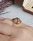 Bague 52 Bague cocktail vintage en or rose 18 carats, aigue-marine et diamants 58 Facettes 640