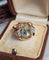 Bague 52 Bague cocktail vintage en or rose 18 carats, aigue-marine et diamants 58 Facettes 640