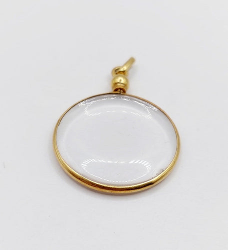 Pendentif Porte-photo - Pendentif rond en or 18k (circa 1900) 58 Facettes A07039