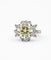 Bague 53 Bague en or blanc 18 carats sertie de diamants naturels 58 Facettes Dj