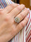 Bague 53 Bague en or blanc 18 carats sertie de diamants naturels 58 Facettes Dj