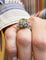 Bague 53 Bague en or blanc 18 carats sertie de diamants naturels 58 Facettes Dj
