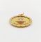 Pendentif Augis Médaille d’amour - Pendentif 18k en or jaune et rubis 58 Facettes A07043