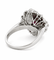 Pendentif Bague transformable en pendentif en or blanc 18 carats, diamants et rubis 58 Facettes 90764-ac12597
