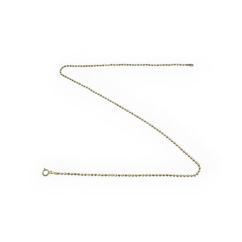 Collier Chaîne maille perlée en or jaune 14K 58 Facettes 149067693