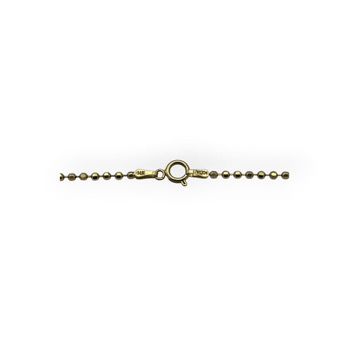 Collier Chaîne maille perlée en or jaune 14K 58 Facettes 149067693