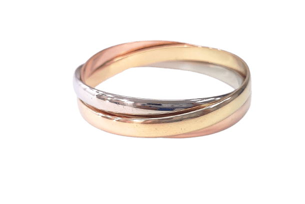 Bracelet Bracelet jonc en or tricolore 18K (750) 58 Facettes BRAC.JONC.3OR-1859.4