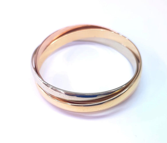 Bracelet Bracelet jonc en or tricolore 18K (750) 58 Facettes BRAC.JONC.3OR-1859.4