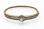 Bracelet Bracelet ancien en or jaune 585 avec diamants, perle et émail 58 Facettes 12015
