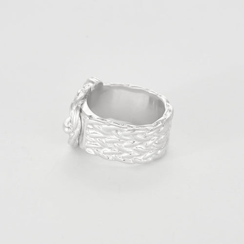 Bague 51 Hermès - Gaëtan de PERCIN -  Bague ceinture en Argent 58 Facettes 58FC52-1