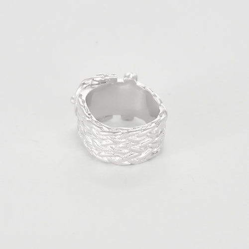 Bague 51 Hermès - Gaëtan de PERCIN -  Bague ceinture en Argent 58 Facettes 58FC52-1