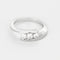 Bague 50 GAREL - Bague en Or blanc, trois diamants 0.15 carat environ. 58 Facettes 260218