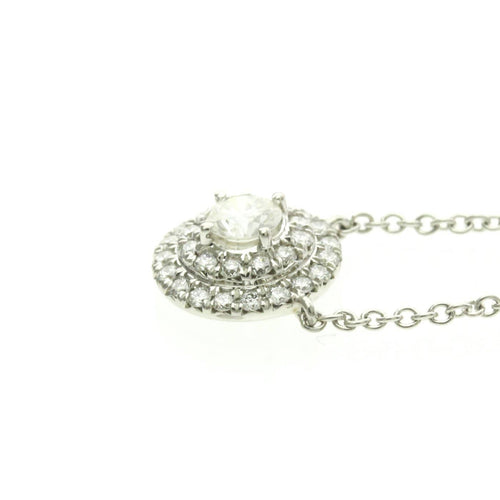 Pendentif Tiffany & Co. Soleste - Pendentif rond en platine et diamants 58 Facettes r7sfxwdmek
