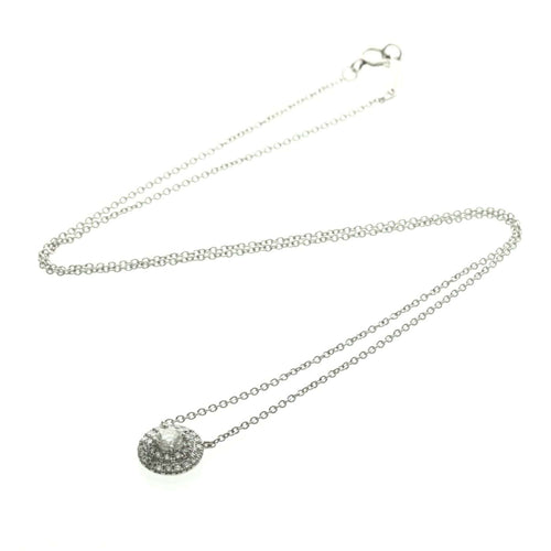 Pendentif Tiffany & Co. Soleste - Pendentif rond en platine et diamants 58 Facettes r7sfxwdmek