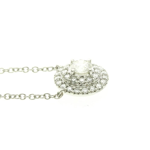 Pendentif Tiffany & Co. Soleste - Pendentif rond en platine et diamants 58 Facettes r7sfxwdmek
