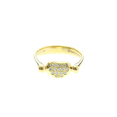 Bague 49 Tiffany & Co. Elsa Peretti Bean Band - Bague en or jaune et diamants 58 Facettes yfwzllbarj