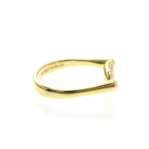 Bague 49 Tiffany & Co. Elsa Peretti Bean Band - Bague en or jaune et diamants 58 Facettes yfwzllbarj