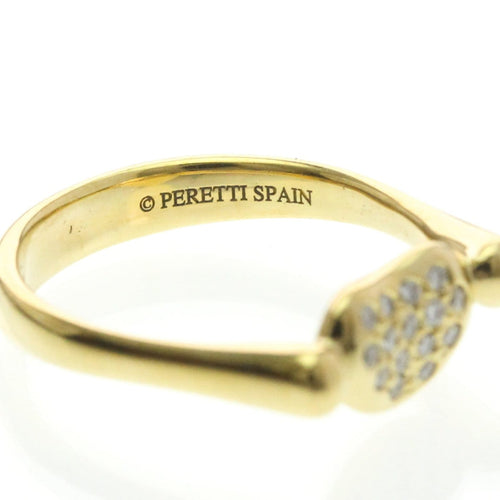 Bague 49 Tiffany & Co. Elsa Peretti Bean Band - Bague en or jaune et diamants 58 Facettes yfwzllbarj