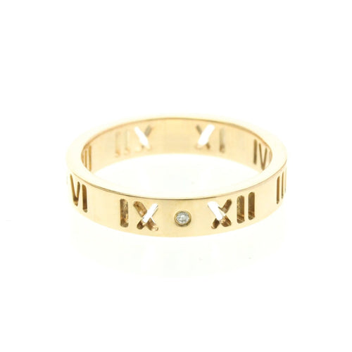 Bague 49 Tiffany & Co. Atlas - Bague en or rose et diamants 58 Facettes te8a039cqa