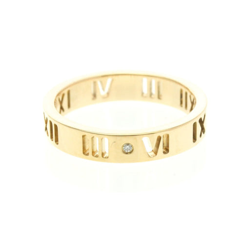 Bague 49 Tiffany & Co. Atlas - Bague en or rose et diamants 58 Facettes te8a039cqa