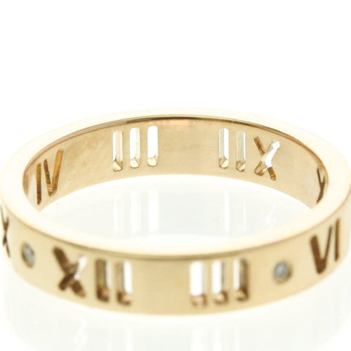 Bague 49 Tiffany & Co. Atlas - Bague en or rose et diamants 58 Facettes te8a039cqa
