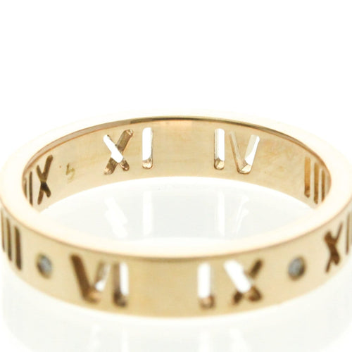 Bague 49 Tiffany & Co. Atlas - Bague en or rose et diamants 58 Facettes te8a039cqa