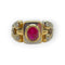 Bague 52 Bague articulée en or jaune et or blanc 750 rubis et diamants 58 Facettes 149068514