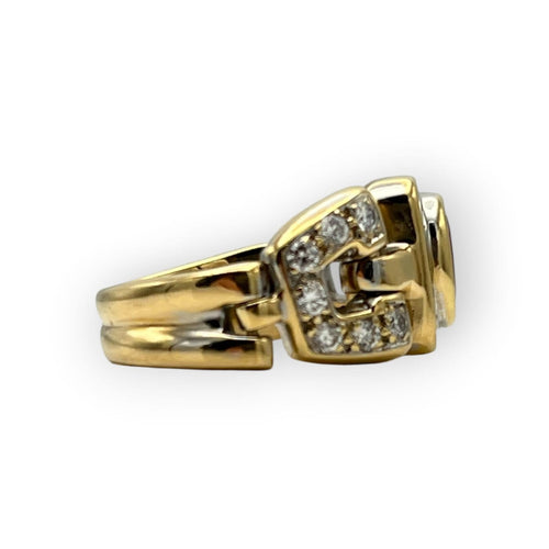 Bague 52 Bague articulée en or jaune et or blanc 750 rubis et diamants 58 Facettes 149068514