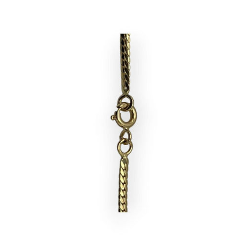 Collier Collier - Maille anglaise en or jaune 14K avec saphir et diamant 58 Facettes 149067745