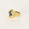 Bague 53 Bague " Fleur " en or jaune, saphir et diamants 58 Facettes 260278
