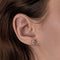 Paire de Boutons d'Oreilles en or gris et diamants 0.50 carat environ chacun 58 Facettes 260179