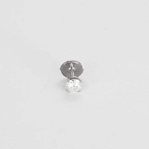 Paire de Boutons d'Oreilles en or gris et diamants 0.50 carat environ chacun 58 Facettes 260179