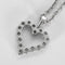 Collier Collier et Pendentif Coeur en or gris et diamants 58 Facettes 260297