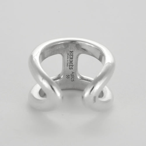 Bague 56 Hermès - Osmose - Grand Modèle- Bague en Argent 58 Facettes 58FC50
