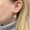 Boucles d'oreilles Boucles d'oreilles, or blanc, diamants. 58 Facettes 35551