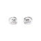 Boucles d'oreilles Puces d'oreilles Dinh Van, "Menottes" or blanc et diamants. 58 Facettes 35583