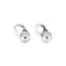 Boucles d'oreilles Puces d'oreilles Dinh Van, "Menottes" or blanc et diamants. 58 Facettes 35583
