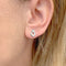 Boucles d'oreilles Puces d'oreilles Dinh Van, "Menottes" or blanc et diamants. 58 Facettes 35583