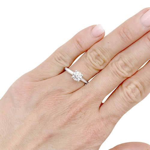 Bague 52 Bague Cartier, "1895", platine et diamant. 58 Facettes 35586