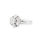 Bague 48 Bague « Fleur », or blanc et diamants. 58 Facettes 35571