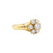 Bague 51 Bague « Fleur », or jaune et diamants. 58 Facettes 35562
