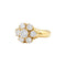 Bague 51 Bague « Fleur », or jaune et diamants. 58 Facettes 35562