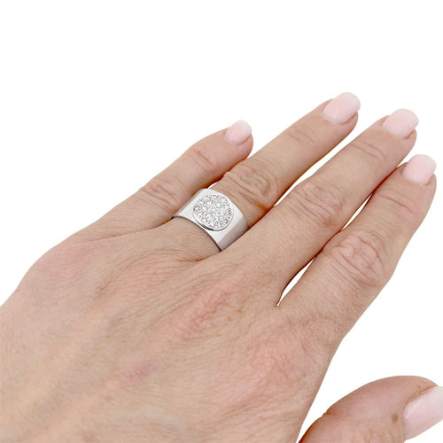 Bague 54 Bague Dinh Van, "Anthea", or blanc et diamants. 58 Facettes 35515