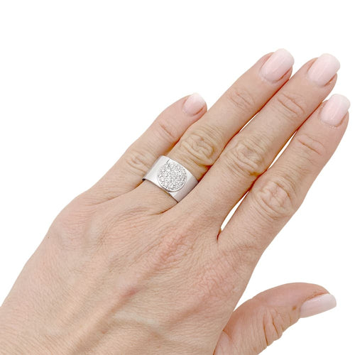 Bague 54 Bague Dinh Van, "Anthea", or blanc et diamants. 58 Facettes 35515