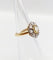 Bague 43 Bague marguerite antique en or 18k et platine, topaze et diamants 58 Facettes A06590