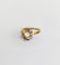 Bague 43 Bague marguerite antique en or 18k et platine, topaze et diamants 58 Facettes A06590